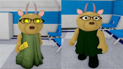 Redesign Teacher Infected Vs Non Infected Jumpscare Roblox Piggy RP