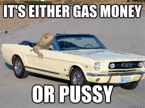 It S Either Gas Money Or Pussy Pickup Dragon Quickmeme