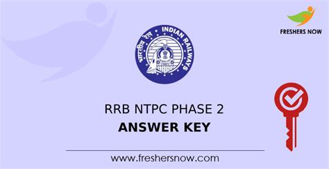 Rrb Ntpc Cbt 2 Answer Key 2022 Pdf Out Rrb Guwahati Phase 2 Exam Key