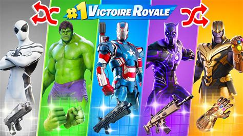 NOUVEAUX SKINS AVENGERS SAISON 4 ALEATOIRE CHALLENGE Pour TOP1 Sur