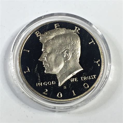 2010 S Proof Kennedy Half Dollardcamin Protective Capsule Property Room