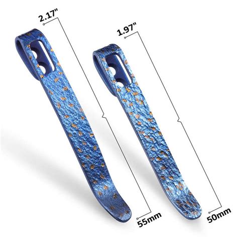 Civivi Four Flamed Titanium Clips T002C Zubehör für Taschenmesser