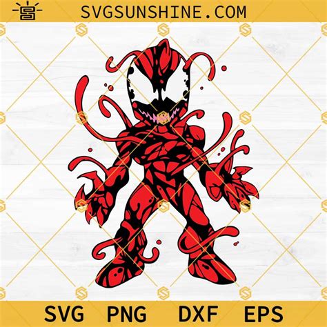 Carnage Venom 2 SVG, Venom Carnage SVG PNG DXF EPS Digital Download