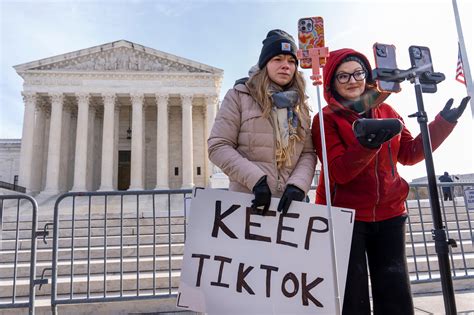 Supreme Court Backs Tiktok Ban App Set To Shut Down Sunday The