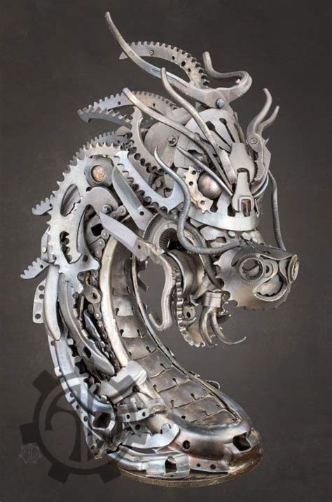 Alan Williams Metal Artist Gallery Metal Art Welded Steampunk Dragon Metal Art