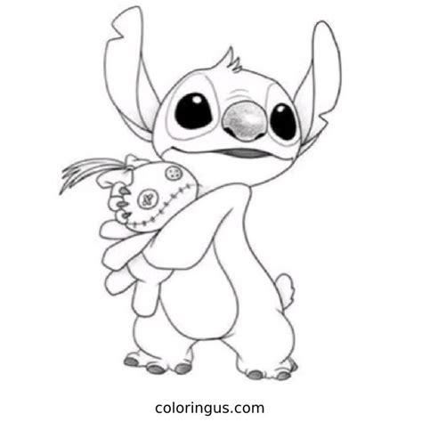 New Stitch From Lilo And Stitch Coloring Page