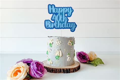 How To Make A Cake Topper With Your Cricut Design School