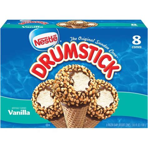 Drumstick Frozen Vanilla Dairy Dessert Cones Obx Grocery Stockers