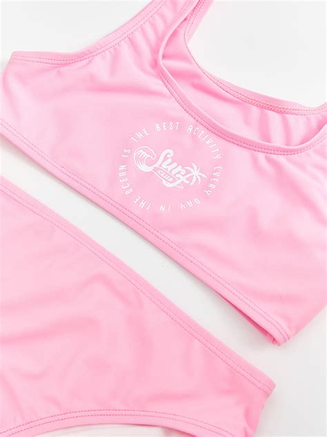 LCW Kids LCW Kids Pembe Hızlı Kuruyan UV Korumalı Kız Çocuk Bikini S CV Z SQZ LCW