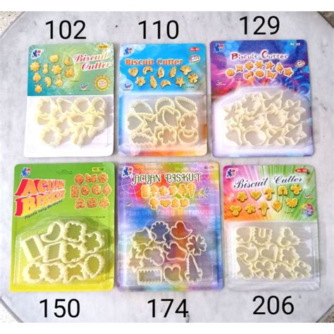 Jual Aneka Cetakan Kue Kering 1set 10 Pcs Cetakan Biscuit Cutter Sin