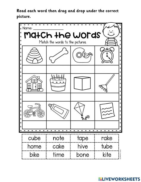 Long Vowel Silent E Worksheets Long Worksheets Silent Phonic