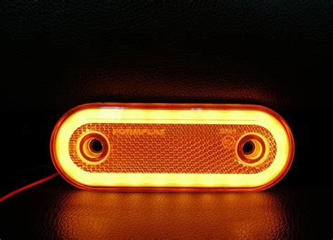 Orange Amber Side Led Marker Lights Oval X V V Neon Trailer