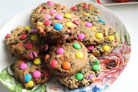 Soft & Chewy Rainbow M&M Cookies Recipe - Yummy Tummy