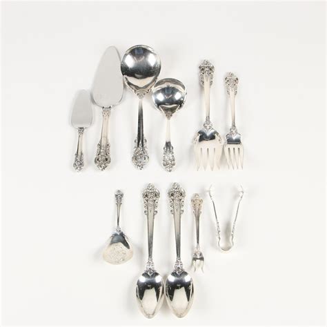 Wallace Silver "Grand Baroque" Sterling Silver Serving Flatware, Mid ...