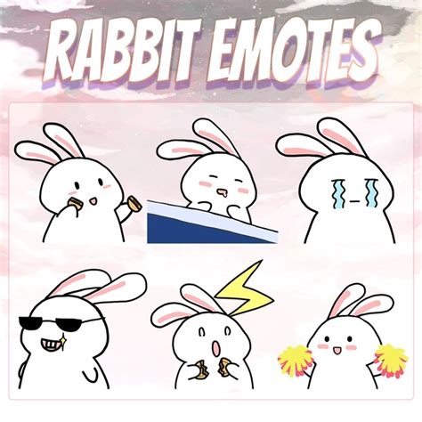 【twitch Emote】rabbit Twitch Emotes Emote Livestream Emote Cute