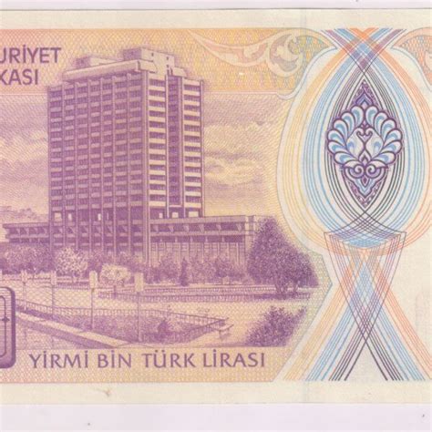 Turkey 20000 Lirasi Unc Currency Note KB Coins Currencies