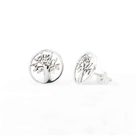 Tree Of Life Plain Stud Earrings Fashion Thailand