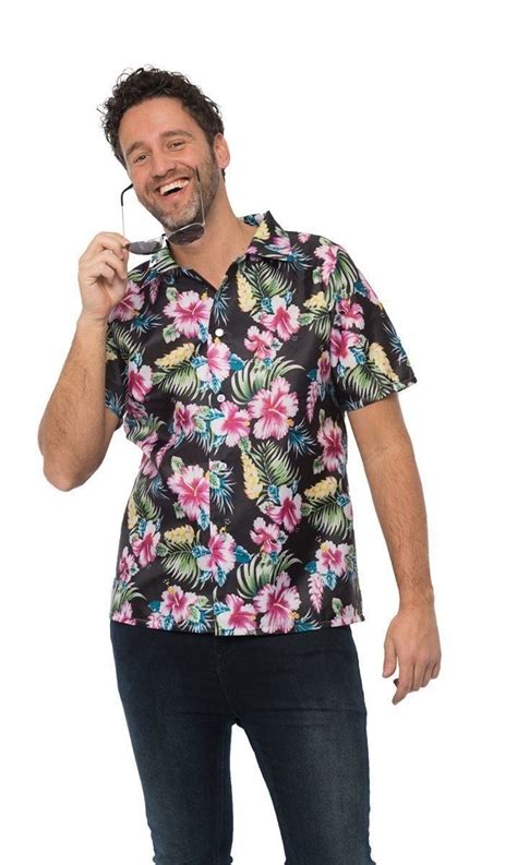 Hawaii Blouse Zwart Peke Feestbazaar Nl