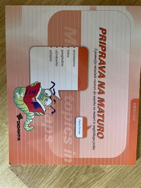 Priprava na ustni del mature iz angleščine