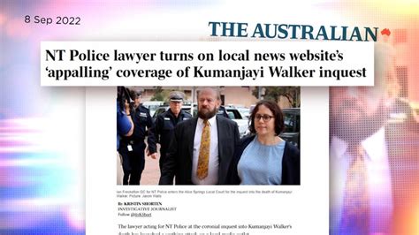 Kumanjayi Walker Inquest Media Watch