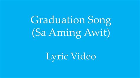 Sa Aming Awit Lyrics - awit tiwisita