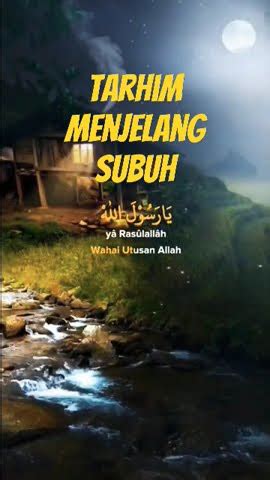 Tarhim Menjelang Subuh Bikin Adem Di Hati Sholawat Sholatshubuh Youtube