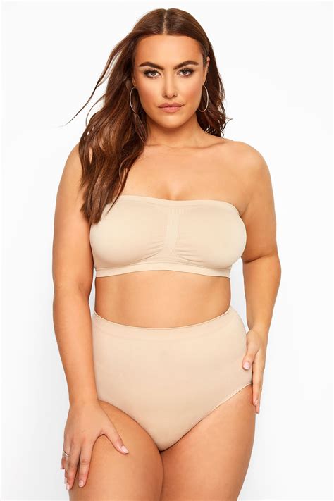 Nude Seamless Padded Bandeau Bra Yours Clothing