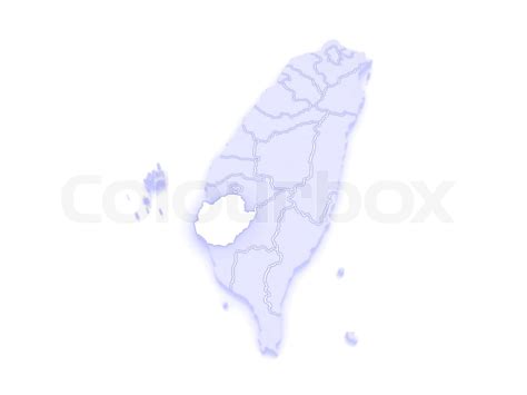 Map of Tainan City. Taiwan. | Stock image | Colourbox