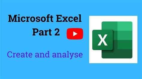 Microsoft Excel Part 2 Youtube