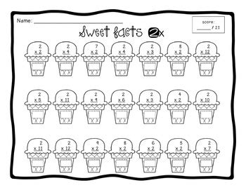 FREEBIE: Multiplication Sweets - A Fun Way to Practice Multiplication Facts