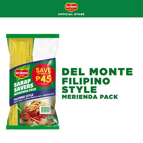 del monte filipino style merienda savers pack   servings del monte
