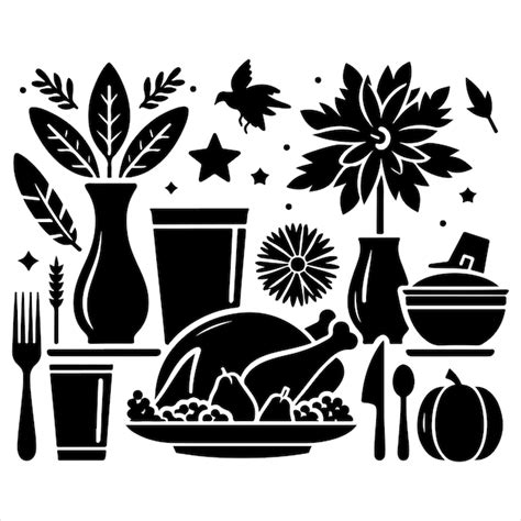 Thanksgiving Vector Thanksgiving Vector Silhouette Vector Thanksgiving