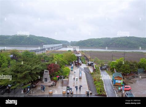 View Of North Korea From Imjingak Park South Korea Stock Photo Alamy