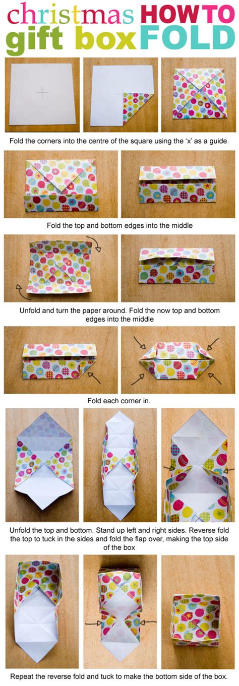 origami gift box instructions