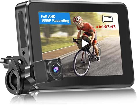 Bike Rear View Camera Full Hd Set 43 Monitor With Micro Sd