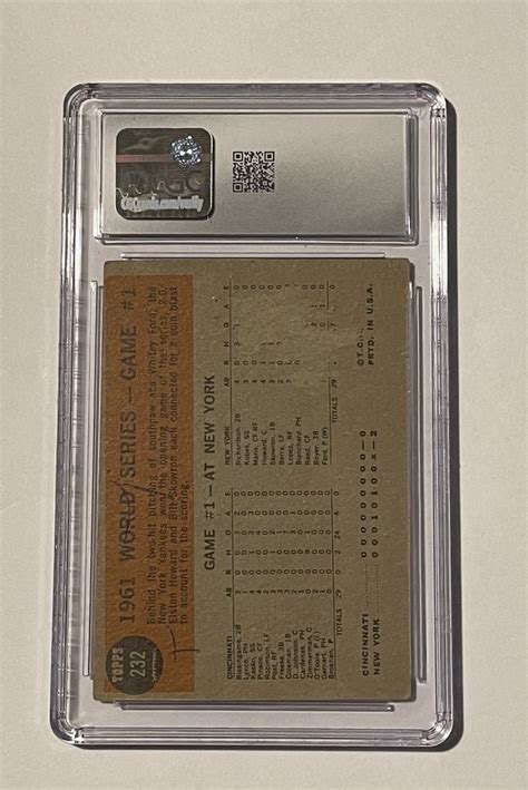 Topps Babe Ruth Yanks Win Opener Card CGC Graded Good EBay
