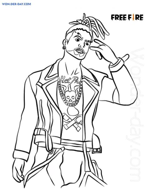 Free Fire Coloring Pages Print For Free In A Format