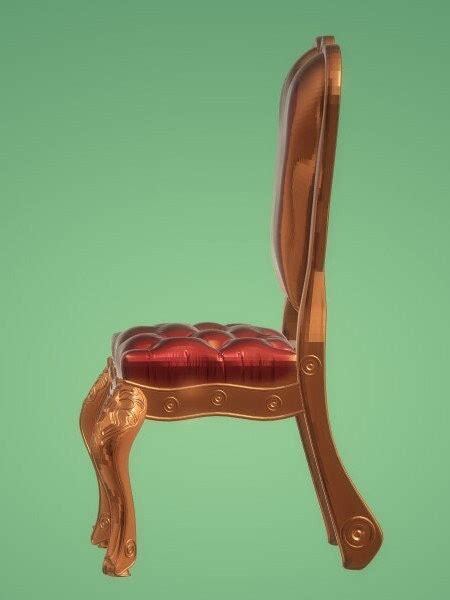 3D STL File Model Interior Decor Retro Chair 3D Printing Resin - Etsy