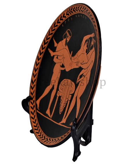 Homosexual Love Gay Sex Painting Ancient Greece Ceramic Plate Etsy