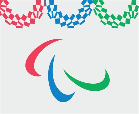 Official symbol Paralympic games Tokyo 2020 japan abstract vector ...