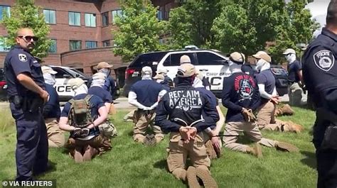 Cops Bust 31 Members Of White Supremacy Group Patriot Front Before