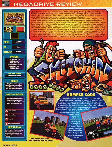 Skitchin Mega Drive Review From Mean Machines Sega Issue 18 April