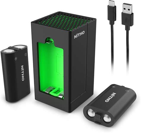 Nitho Caricabatterie Con Batterie Ricaricabili Per Xbox One Xbox