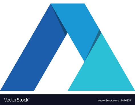 Abstract Triangle Logo Template Royalty Free Vector Image