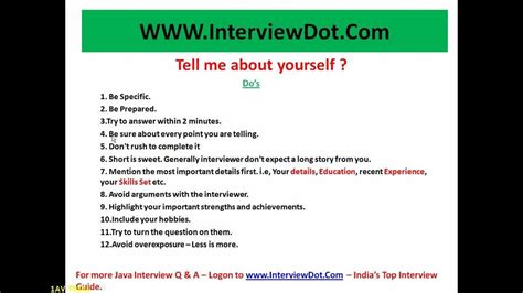 Sample Answer Tell Me About Yourself For A Fresh Graduate Te