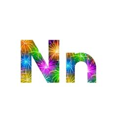 Set Of Letters Firework H Royalty Free Vector Image