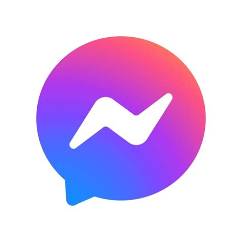 Premium Vector | Facebook messenger gradient logo Social media app logo