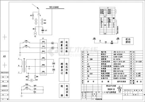 箱式变压器一二次电气设计原理图纸设备控制原理图土木在线