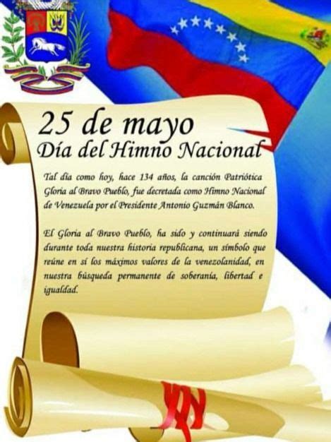 Dia Del Himno Nacional De Venezuela Dia Del Himno Nacional Himno