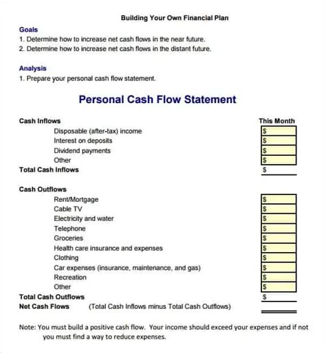 9 Cash Flow Excel Templates Excel Templates